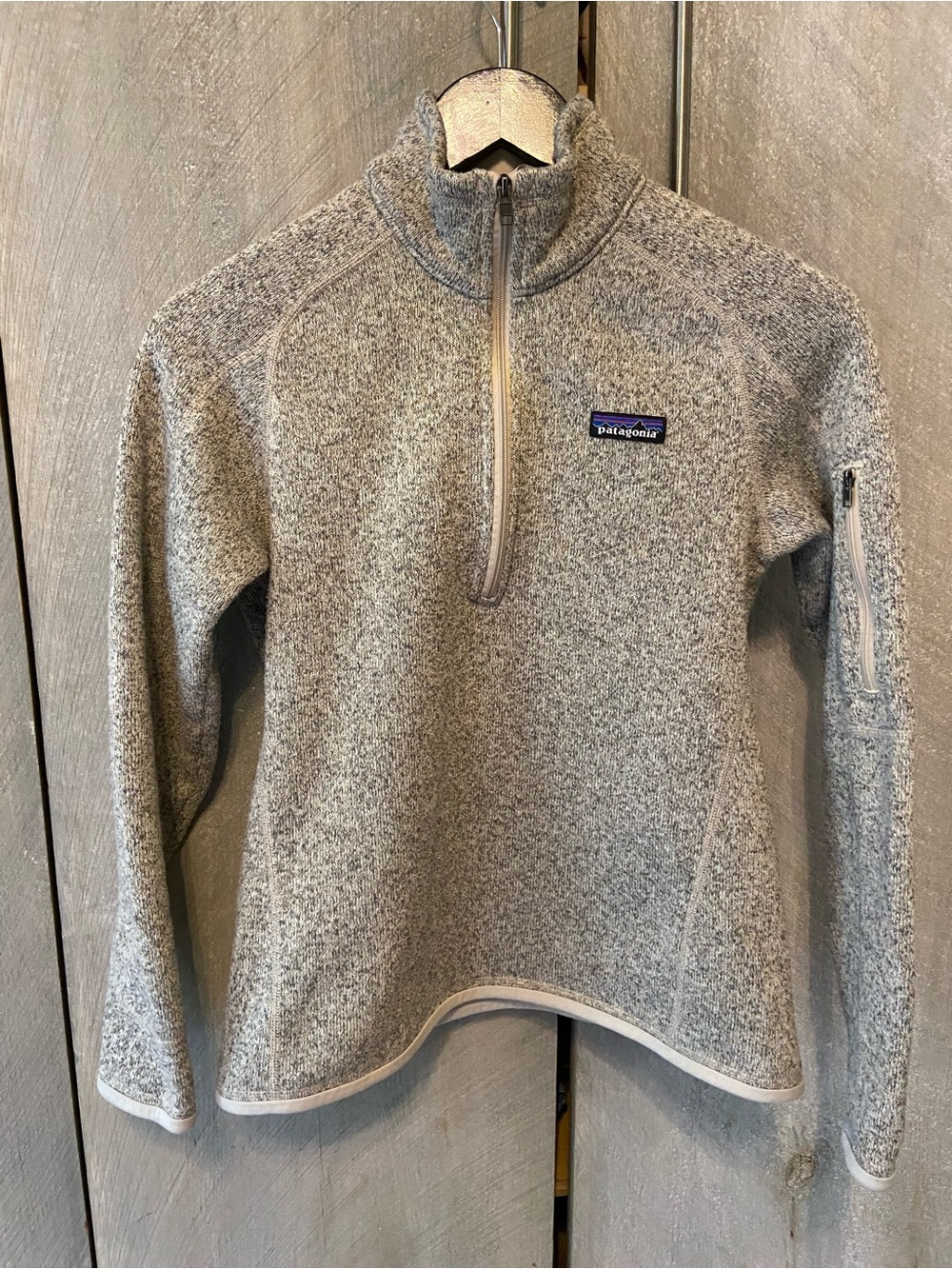 Patagonia Kids Heather Gray Half-Zip Fleece Pullover